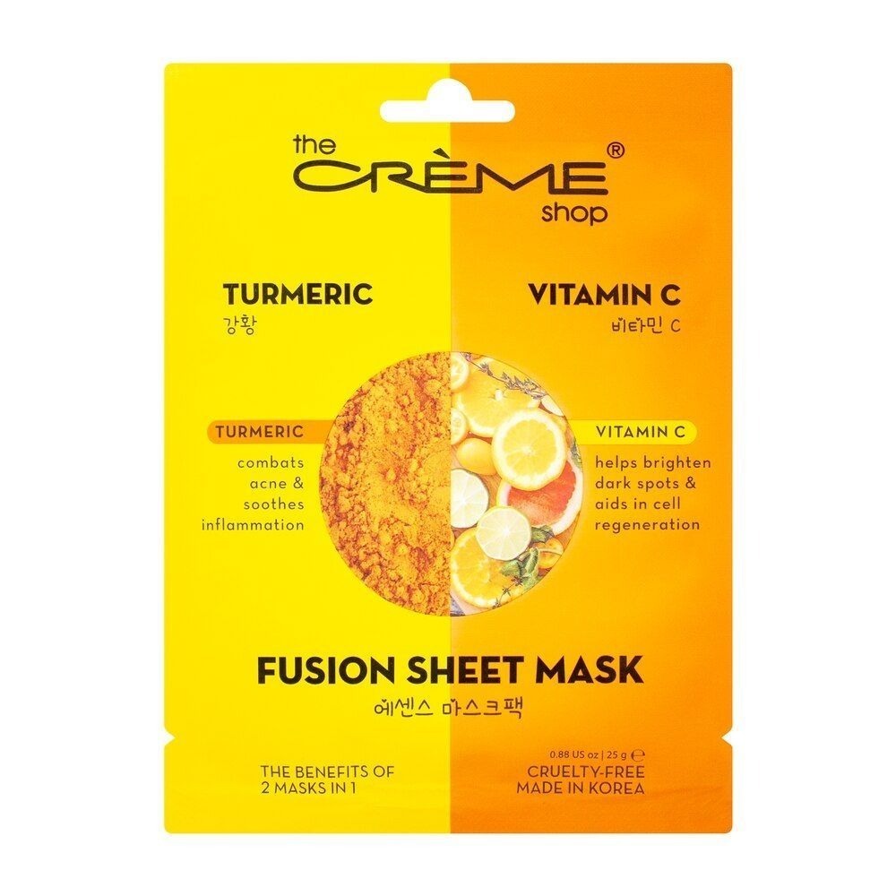 6-Pack The Creme Shop (MSRP $24) | Turmeric Vitamin C Fusion Sheet Mask